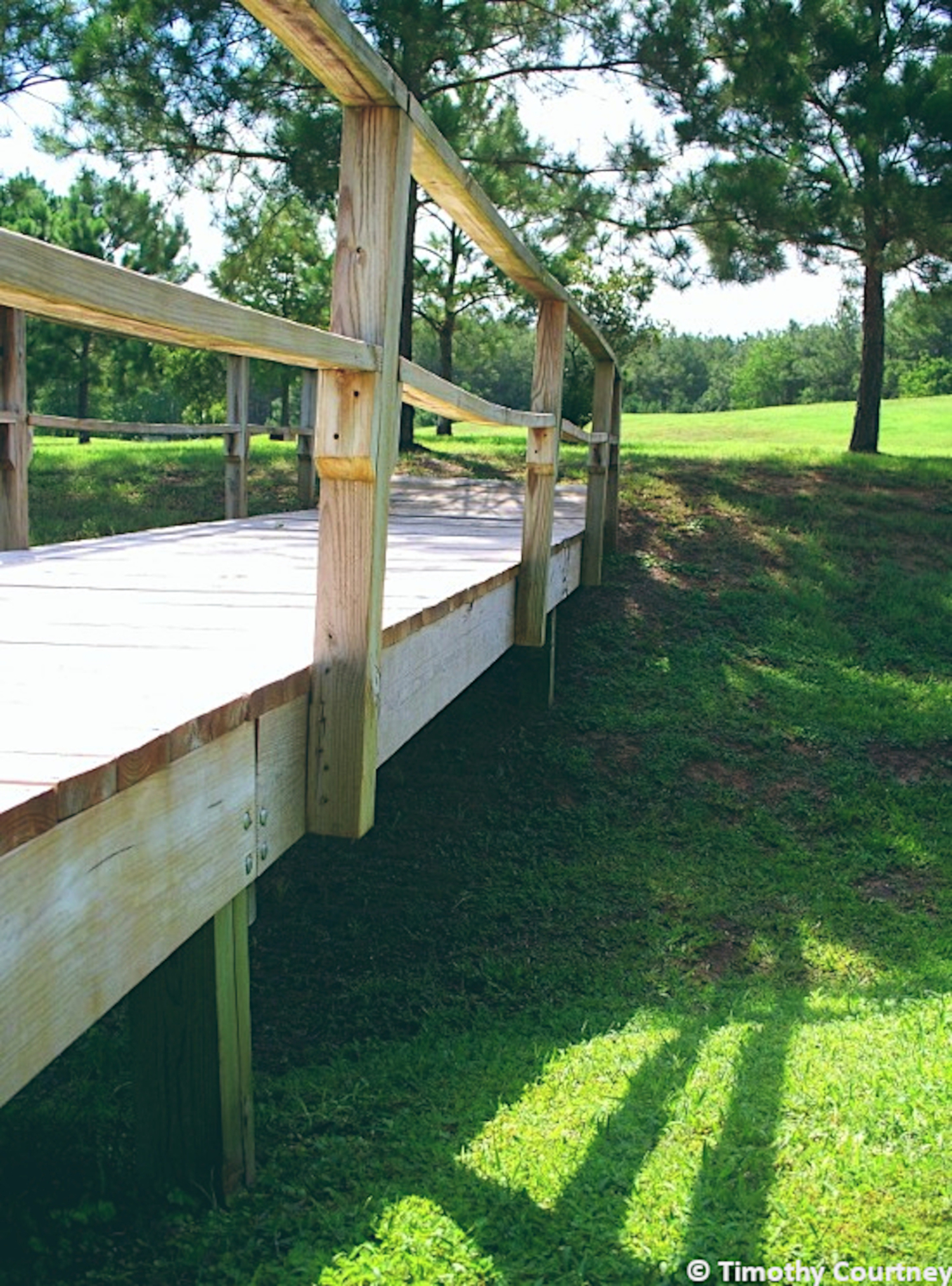 Walking Bridge with Shadows