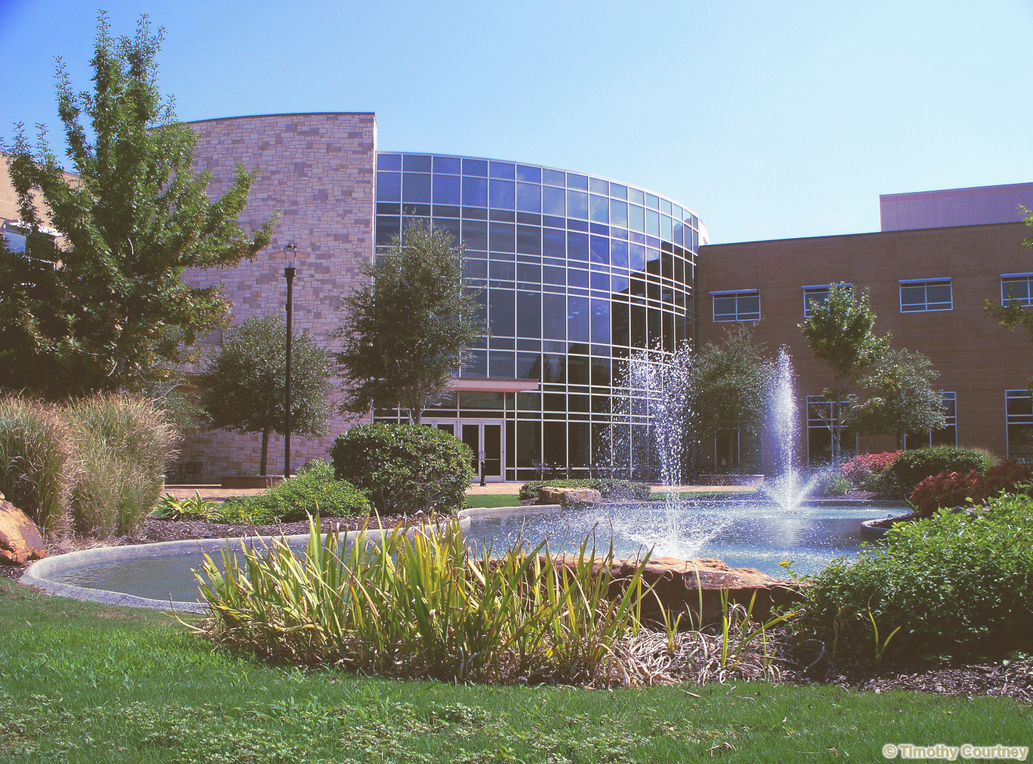 The Woodlands Church at Fellowship with Lush Landscaping