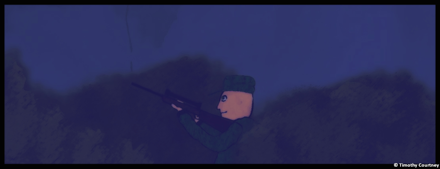 Sniper in the Bushes