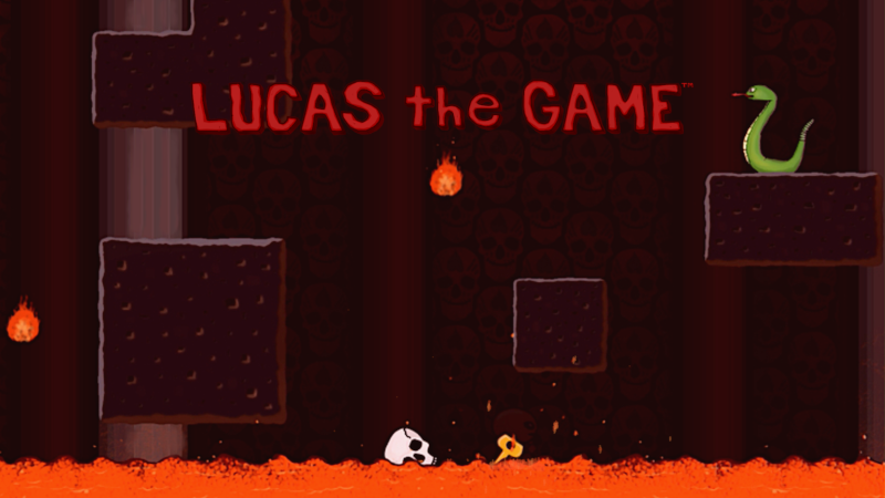 Game Character Lucas Lands in Hot Lava Next To Scull