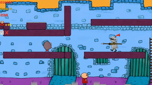 Knight Spikes and Castle Level in Lucas the Game 2015 by Timothy Courtney