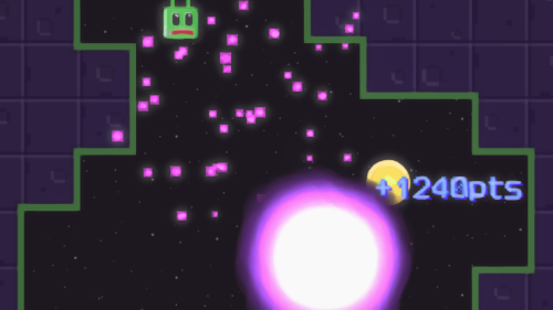 The Spaceship Explodes in the Game Space Ace Assassin